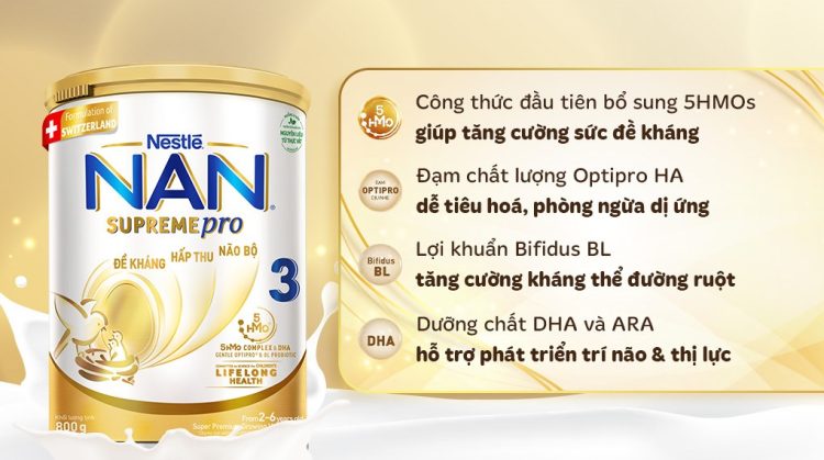 Review sữa NAN Supreme Pro: Góc nhìn từ nhu cầu dinh dưỡng hiện đại 2 Review sữa NAN Supreme Pro: Góc nhìn từ nhu cầu dinh dưỡng hiện đại